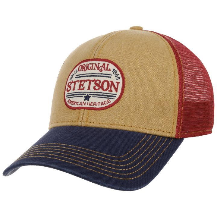 Stetson Trucker Cap Since 1865 Oval Logo