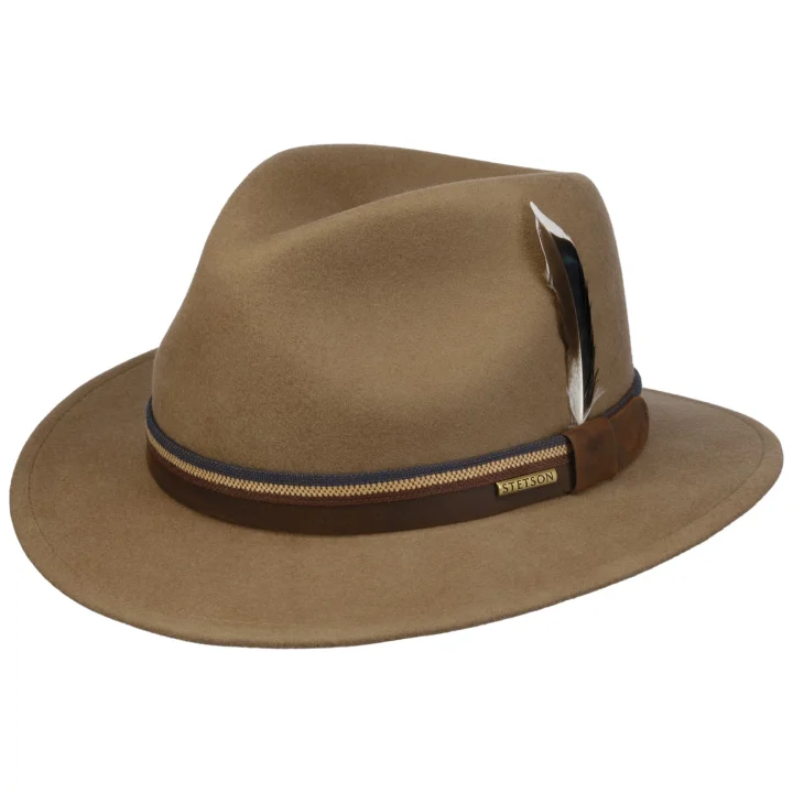 Stetson Cooperton Traveller Wool Hat Beige