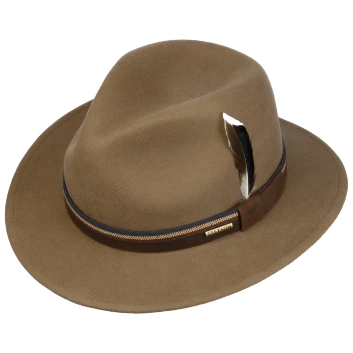 Stetson Cooperton Traveller Wool Hat Beige
