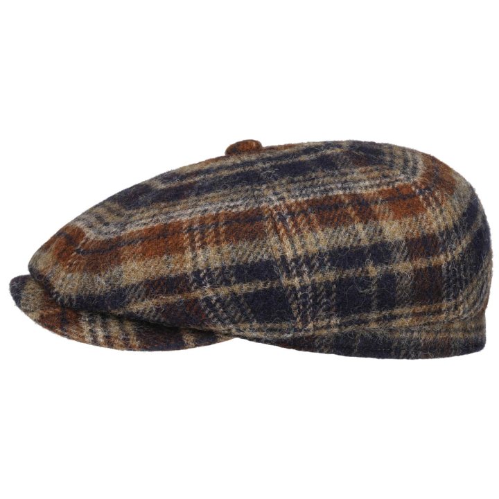 Stetson Hatteras Shetland Plaid Flat Cap