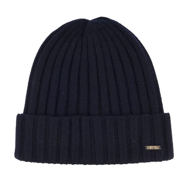 Czapka Merino Granatowa