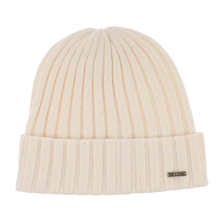 Czapka Merino Ecru