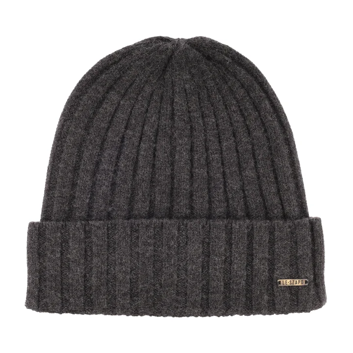 Czapka Merino Antracyt