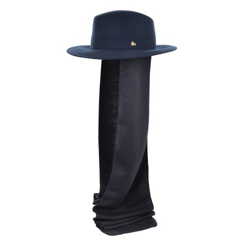 ladies winter navy full le szapo hat szalik scarf hat