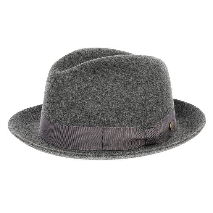 Le Szapo Trilby Szary Melange