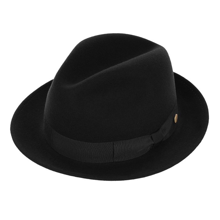 trilby black woolfelt le szapo