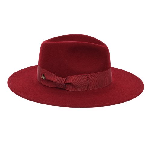 Le Szapo Ladies Fedora Malinowa