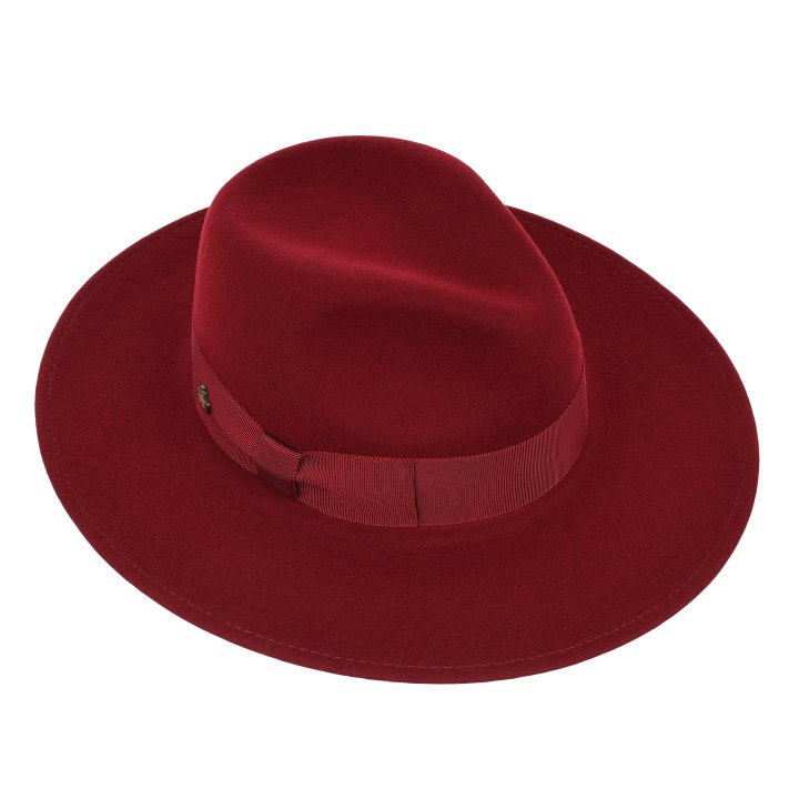 Le Szapo Ladies Fedora Malinowa