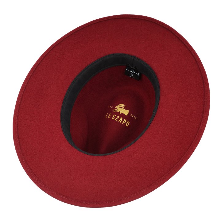 Le Szapo Ladies Fedora Malinowa