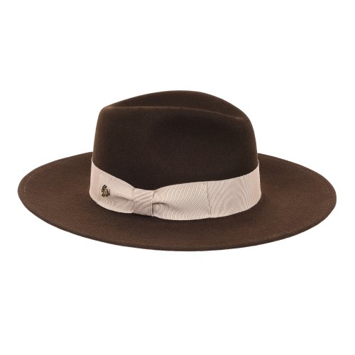 Le Szapo Ladies Fedora Czekoladowa