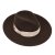 Le Szapo Ladies Fedora Czekoladowa