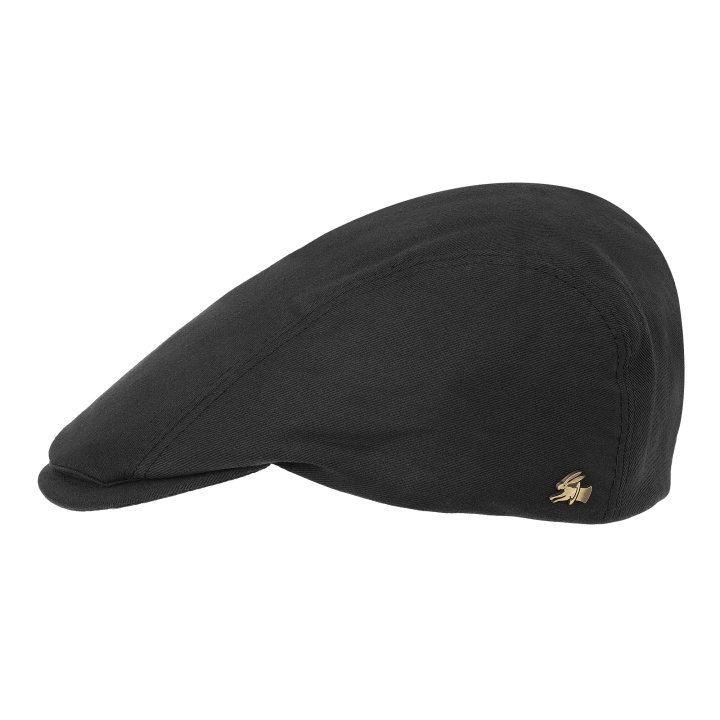 Le Szapo Flat Cap Czarny