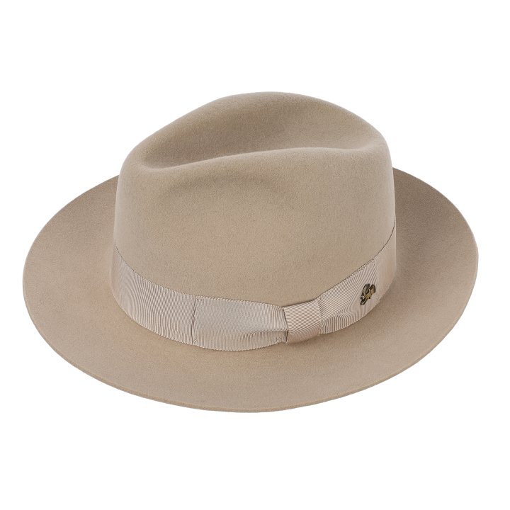 Le Szapo Luxury Fedora Ecru