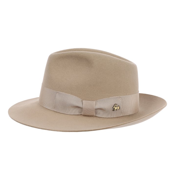 Le Szapo Luxury Fedora Ecru