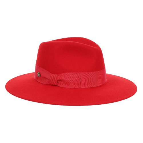 Le Szapo Ladies Fedora Czerwona