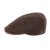 Le Szapo Flat Cap Virgin Wool Brązowy Melange