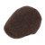 Le Szapo Flat Cap Virgin Wool Brązowy Melange