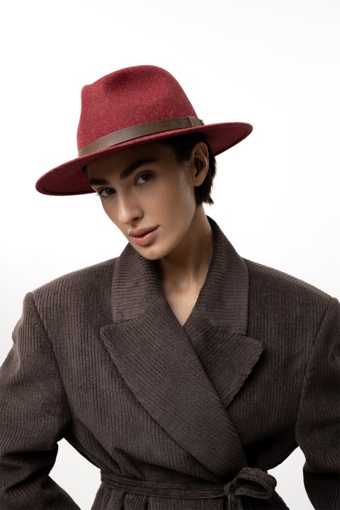 kapelusz-traveller-bordowy-melange-le-szapo