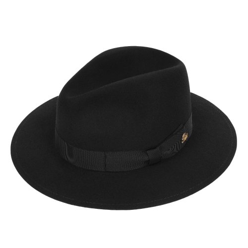 Le Szapo Fedora Classic Premium Czarny