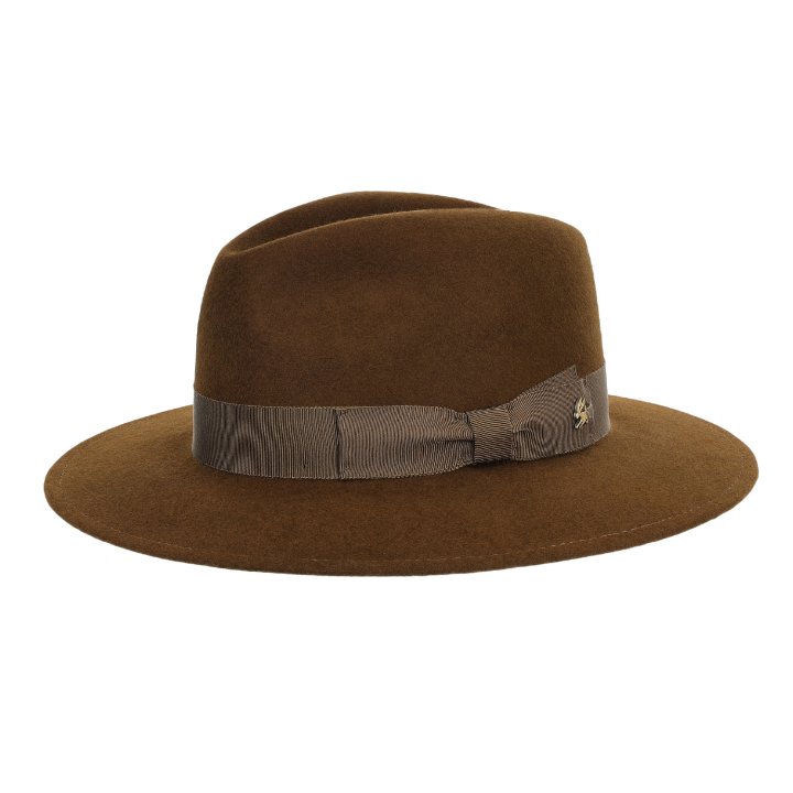 Le Szapo Fedora Classic Premium Brąz