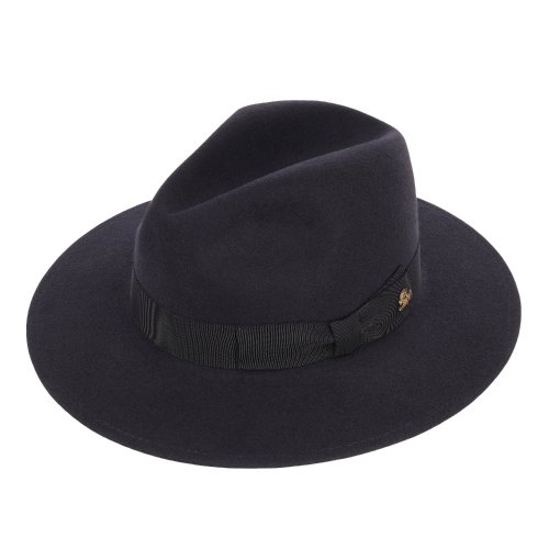Le Szapo Fedora Classic Premium Granatowy