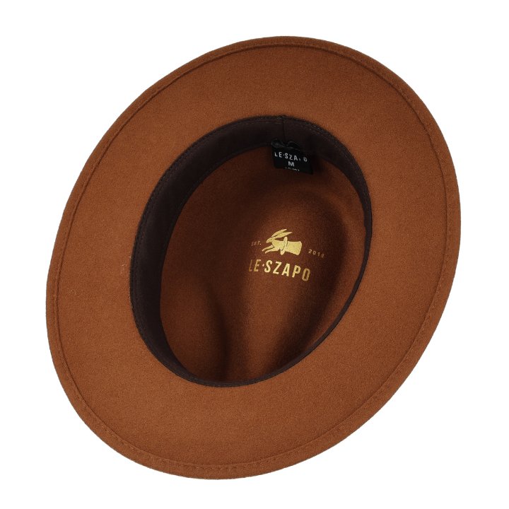 Le Szapo Classic Fedora Karmel