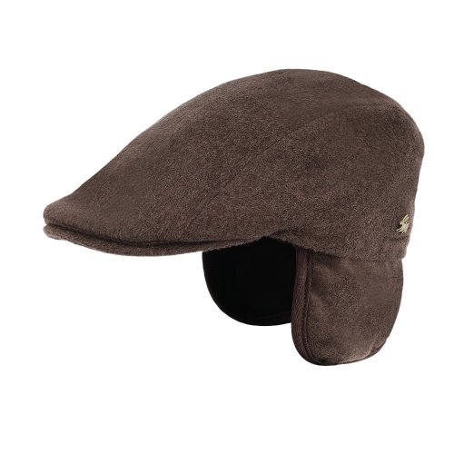 Le Szapo Kaszkiet Flat Cap Kaszmir Brąz