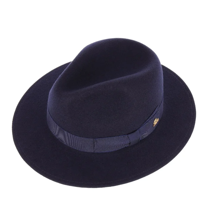 Classic Fedora Granatowy