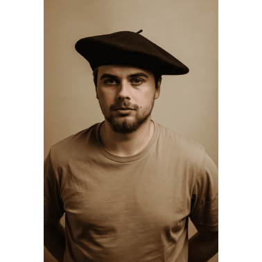 Le Szapo Beret  Alpin Czarny XL