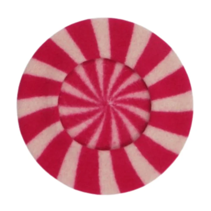 Beret Berlingot Fuchsia Ecru