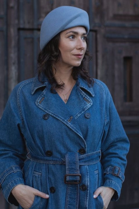 Le Szapo Beret Lili Blue Sky