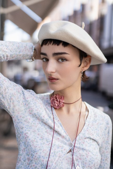 Le Szapo Beret Ecru