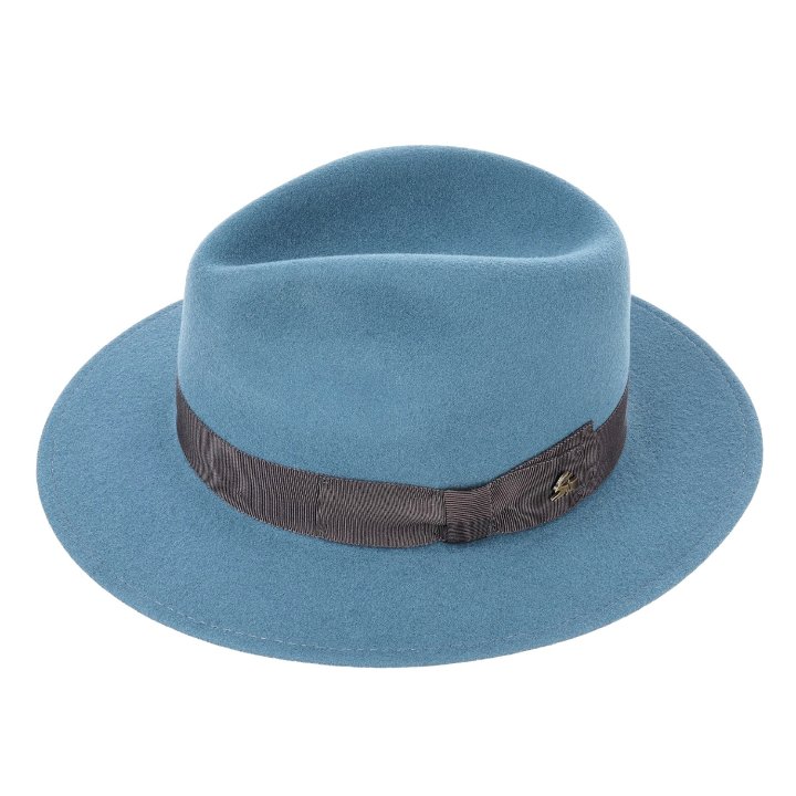 Le Szapo Classic Fedora Blue Sky