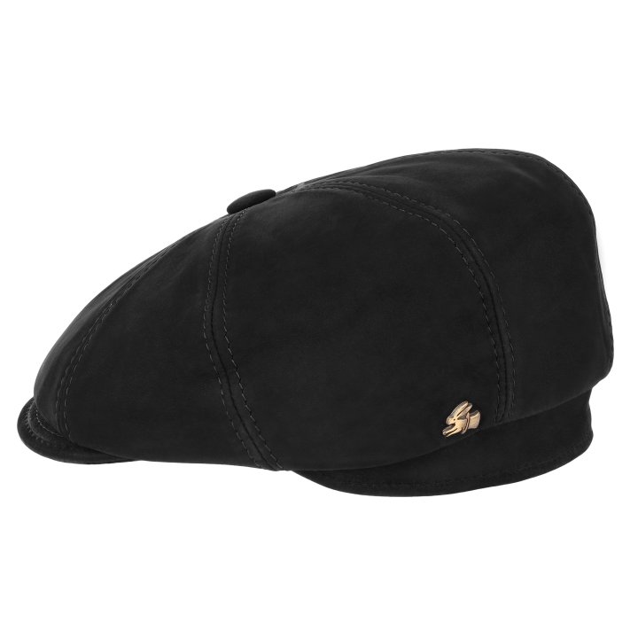 kaszkiet-skorzany-welur-czarny-le-szapo