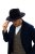 Le Szapo Fedora Classic Premium Granatowy