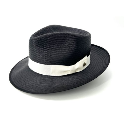 Le Szapo Panama Fedora Black
