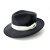 Le Szapo Panama Fedora Black