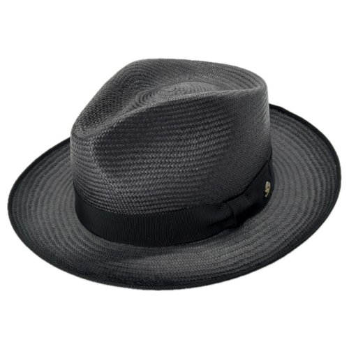 Le Szapo Panama Fedora Black