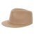Ladies cap beige woolfelt, golden chain