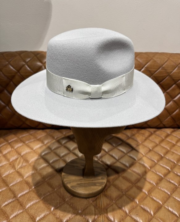 Ladies Fedora kolor jasny szary LE SZAPO HAT SHOP