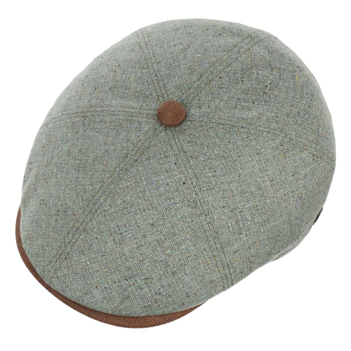 kaszkiet-gavroche-jedwab-oliwka-le-szapo