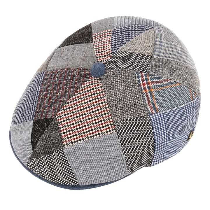 kaszkiet-gavroche-patchwork-niebieski