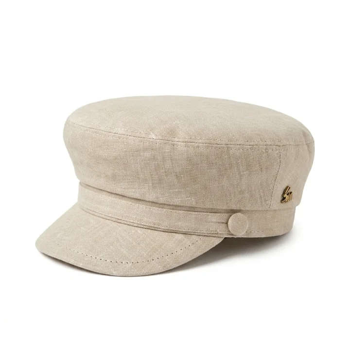 Le Szapo Sailor's Cap Len Jasny Beż