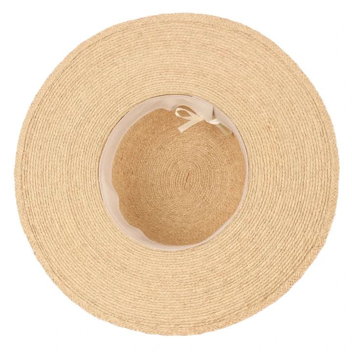 Le Szapo Capeline Raffia Fino Czarny