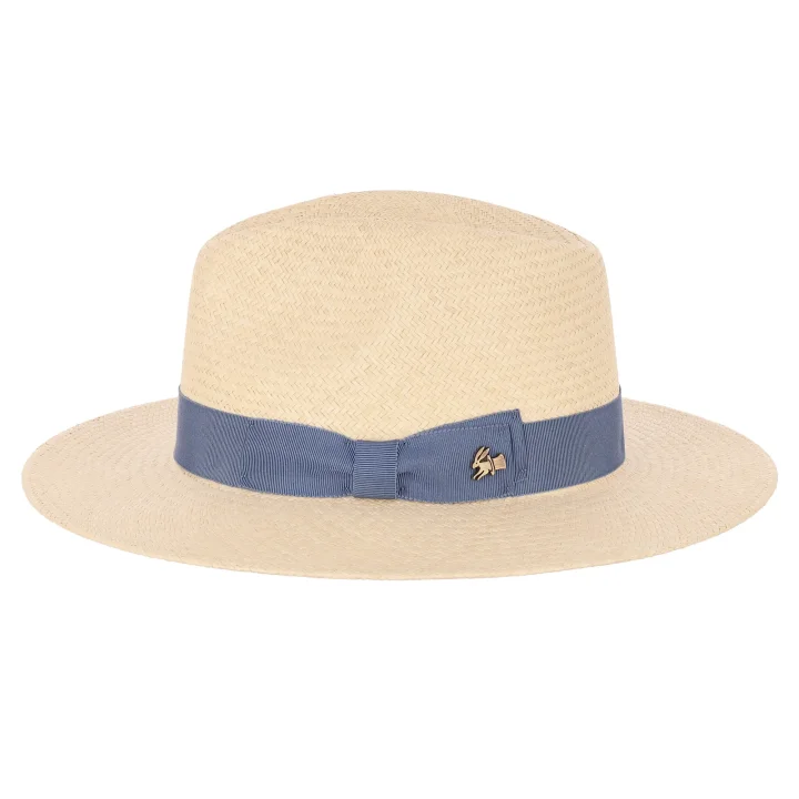 Le Szapo Panama Traveller Natural z błękitną wstążką