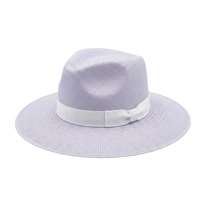 Le Szapo Panama Ladies Fedora Pastel Purple