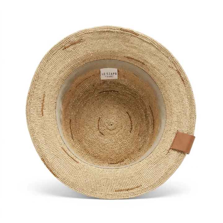 Le Szapo Bucket Sporty Raffia Orange