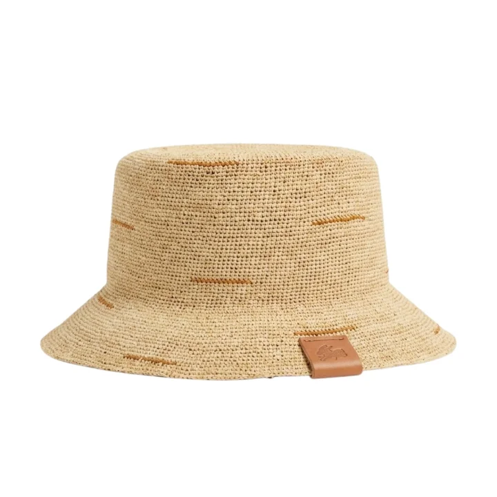 Le Szapo Bucket Sporty Raffia Orange.jpg