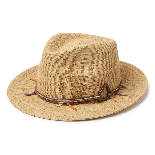 Le Szapo Fedora Raffia Extra Fino Boho