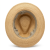 Le Szapo Fedora Raffia Extra Fino z czarną wstążką